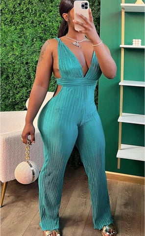 One piece backless jumpsuit