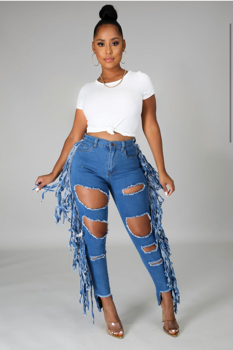 The “Fringe Zone” Jeans