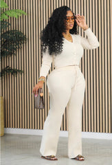 Two piece casual pant set