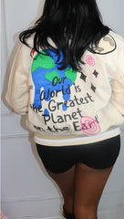 “Down To Earth” varsity jacket